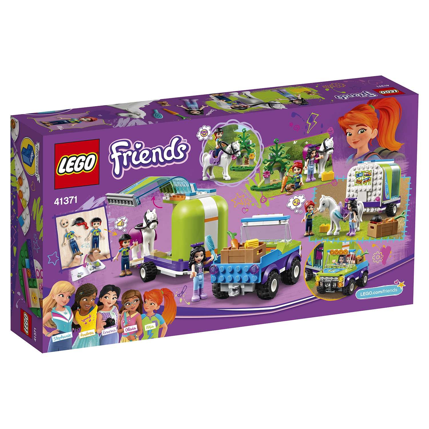 Конструктор LEGO Friends Трейлер для лошадки Мии блочный - фото 3
