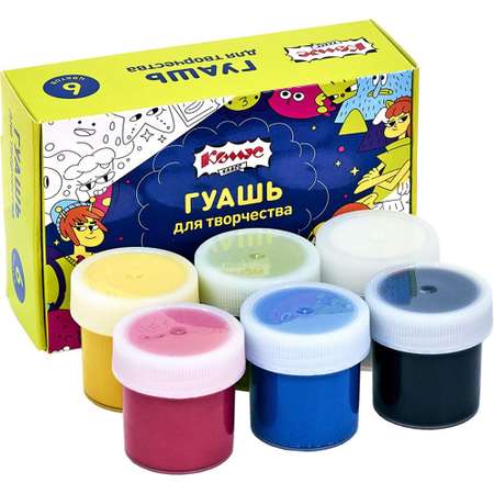 Краски гуашь Комус 6 цв.
