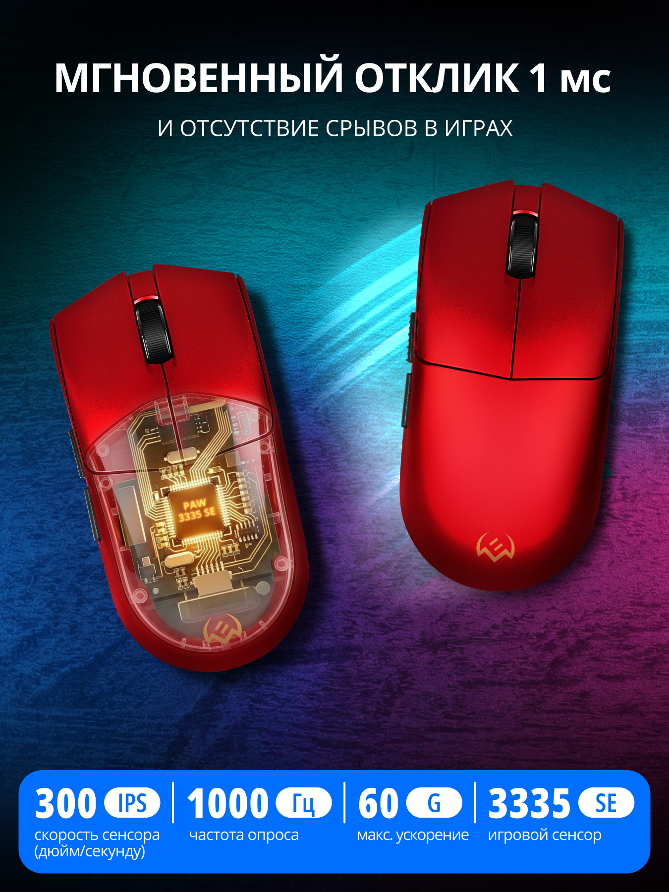 Беспроводная игровая мышь SVEN RX-G970W с ПО 100-30000 DPI (точек на дюйм) - фото 3