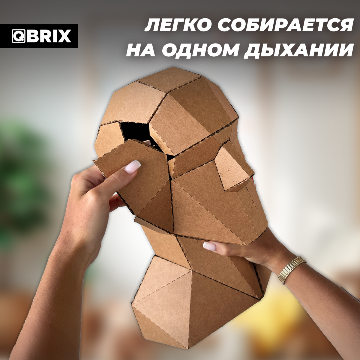 Пазл QBRIX Голова-подставка 3D - фото 3