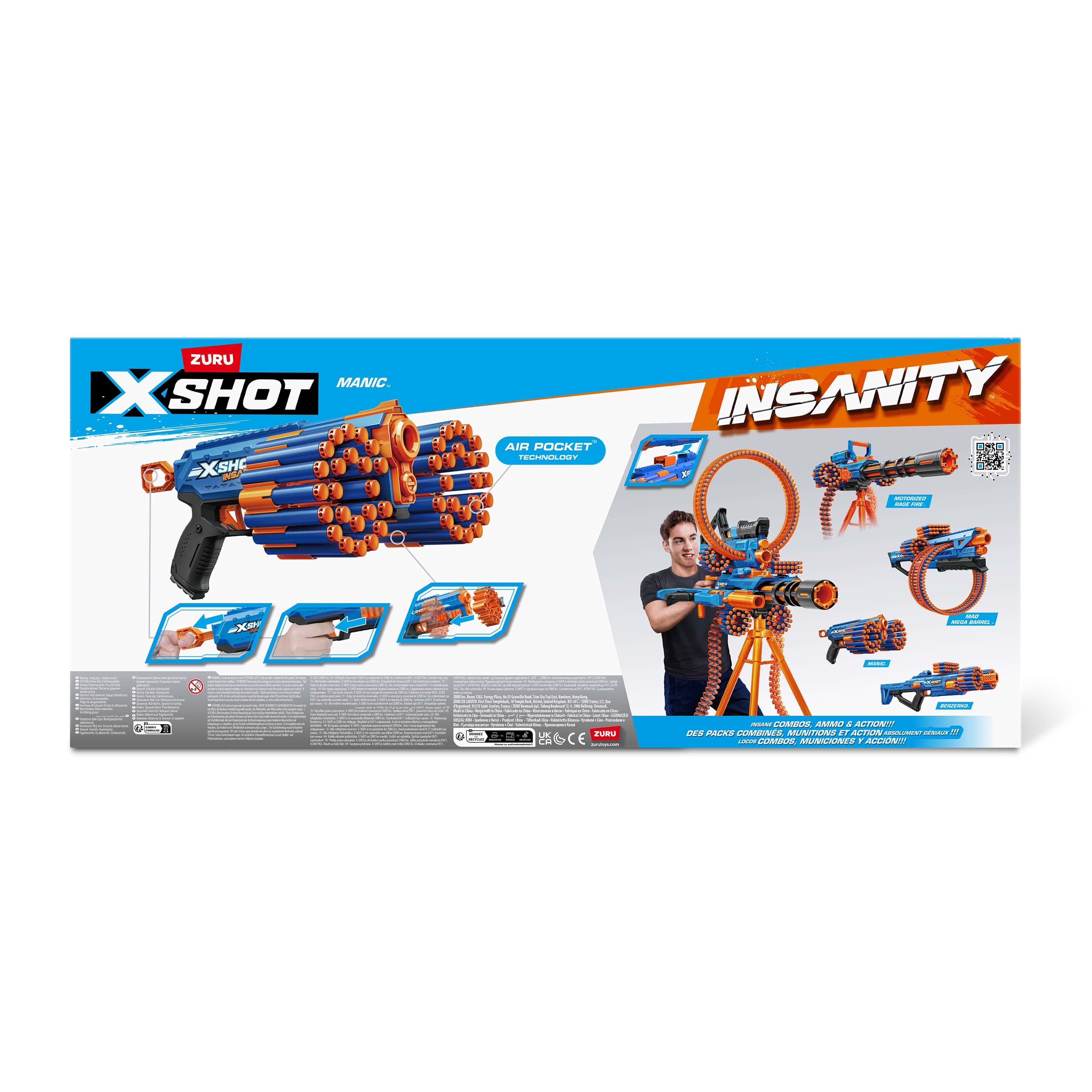 Бластер Zuru XSHOT  Insanity Manic 2 бластера и 48 стрел - фото 15