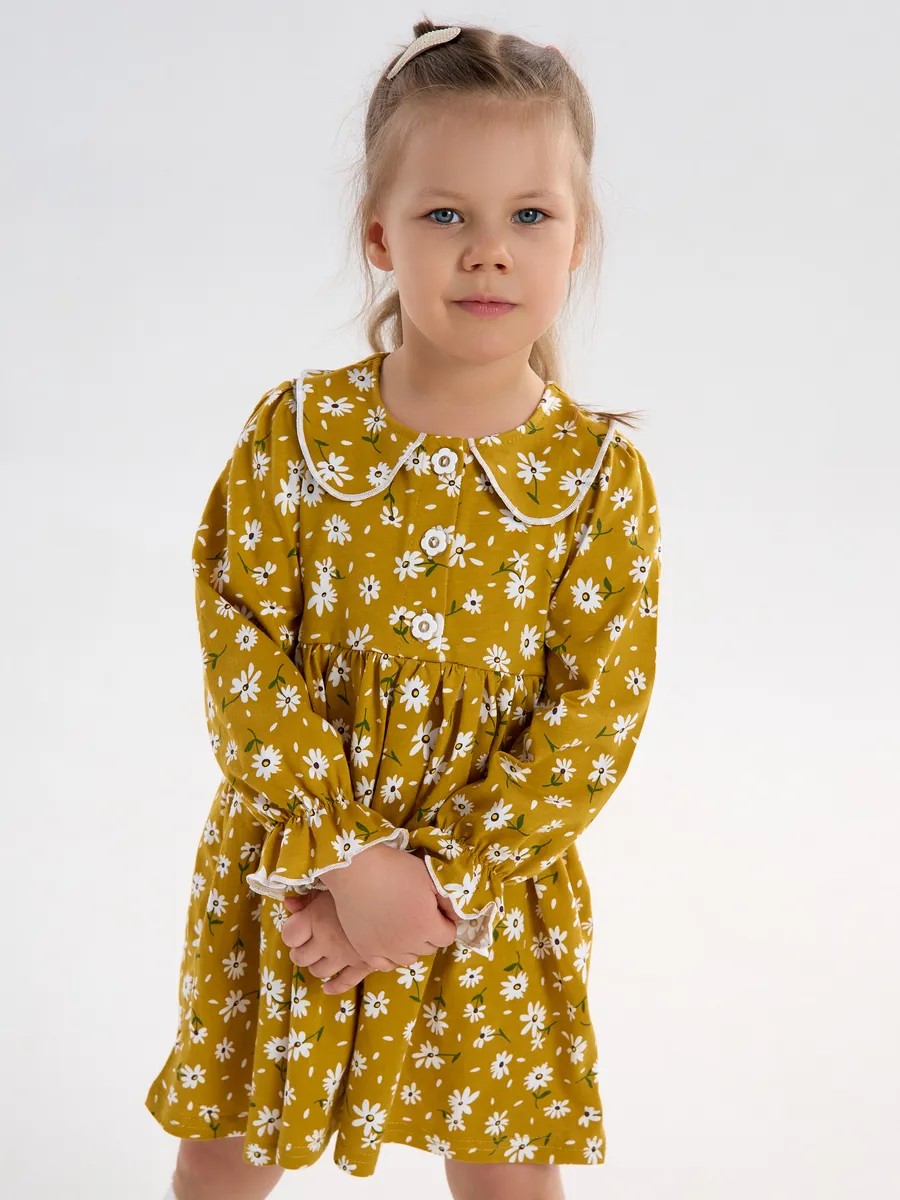 Платье YAXX 005--Платье ромашка/горчица - фото 7