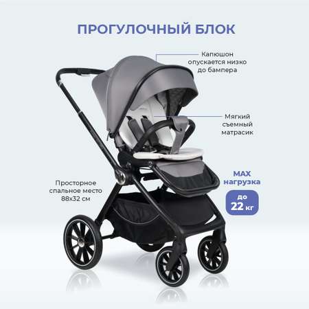 Коляска 3в1 Farfello Belleza