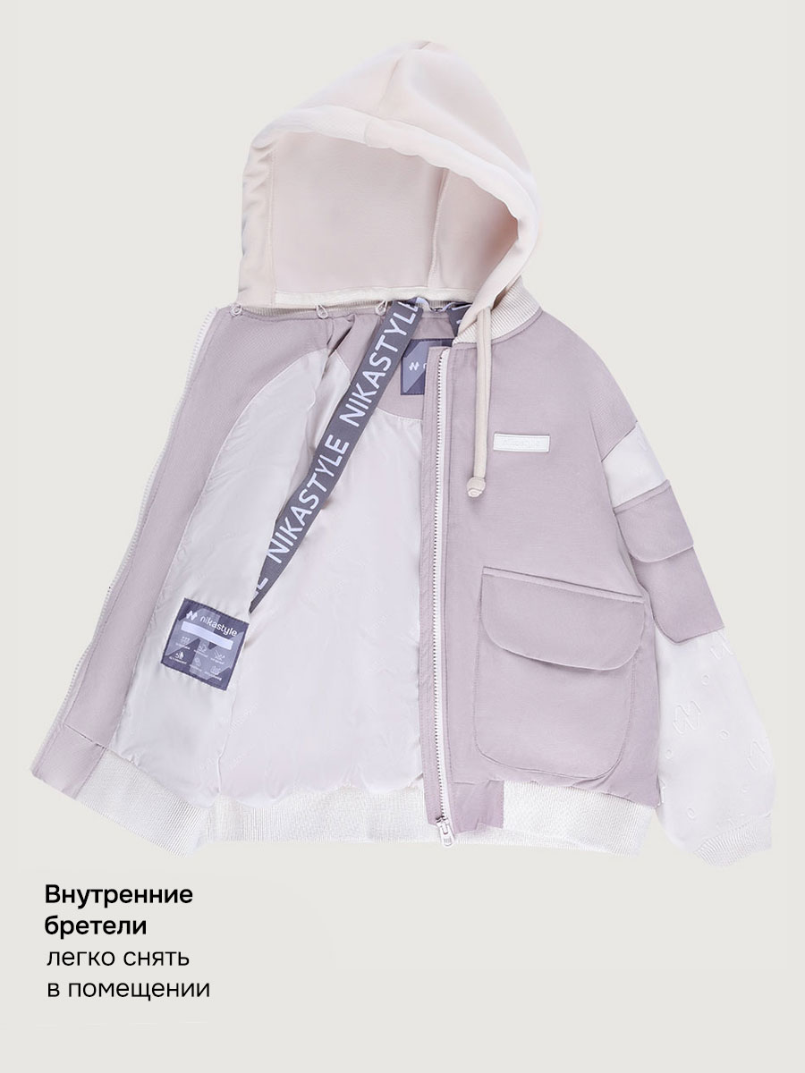Куртка NIKASTYLE 4м5626 сухая роза/кешью - фото 5