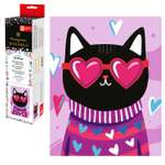 Алмазная мозаика Феникс + Котик