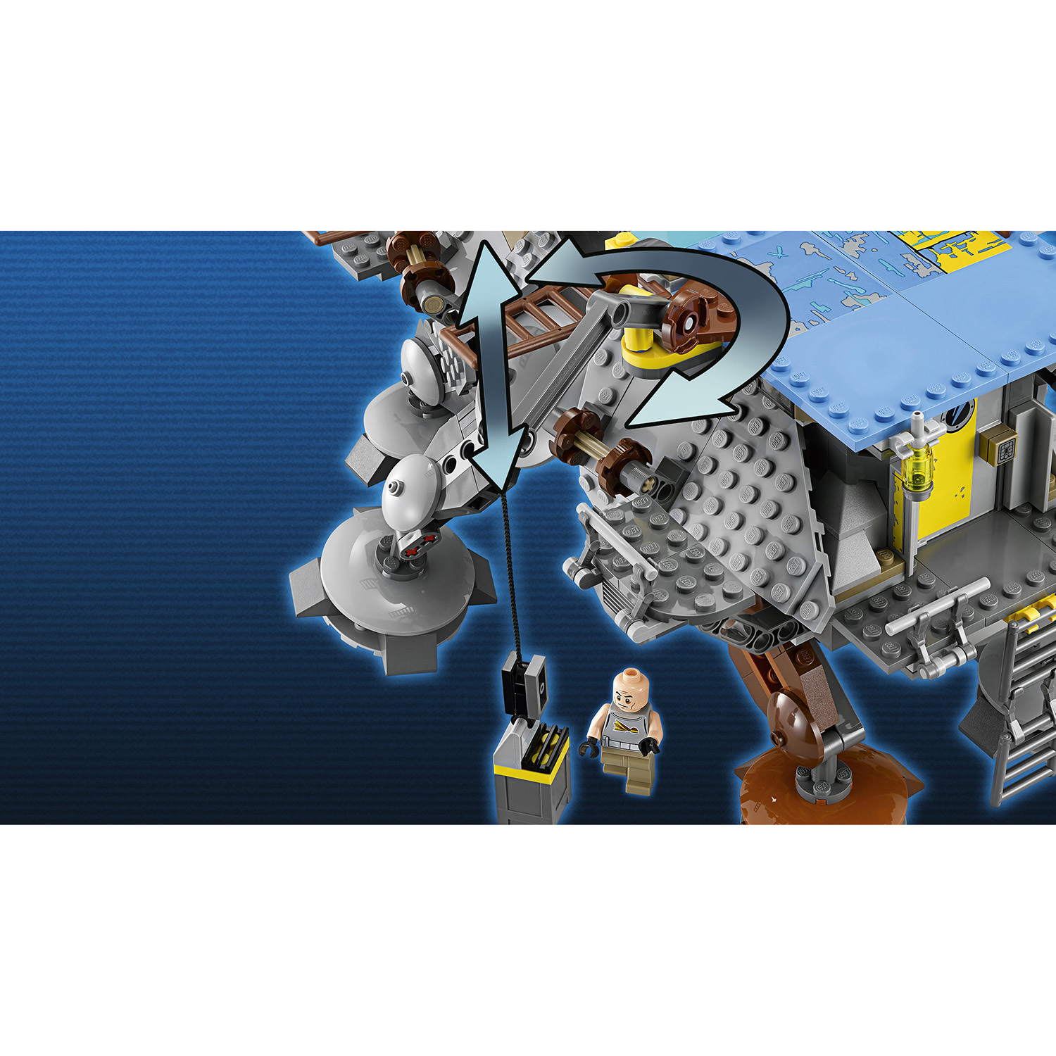 Конструктор LEGO Star Wars Вездеход AT-TE капитана Рекса блочный - фото 7