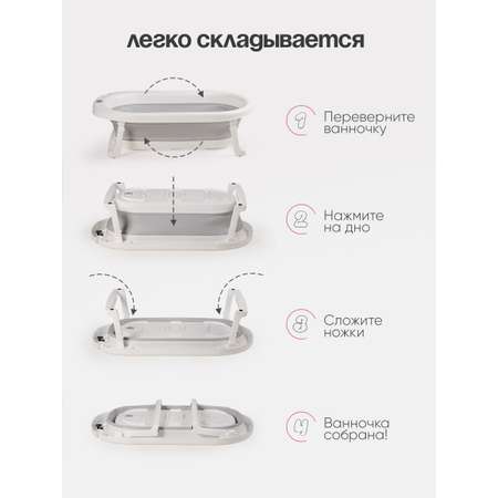 Ванночка, подставка для ванночки Tomix BathKit складная многоцветный