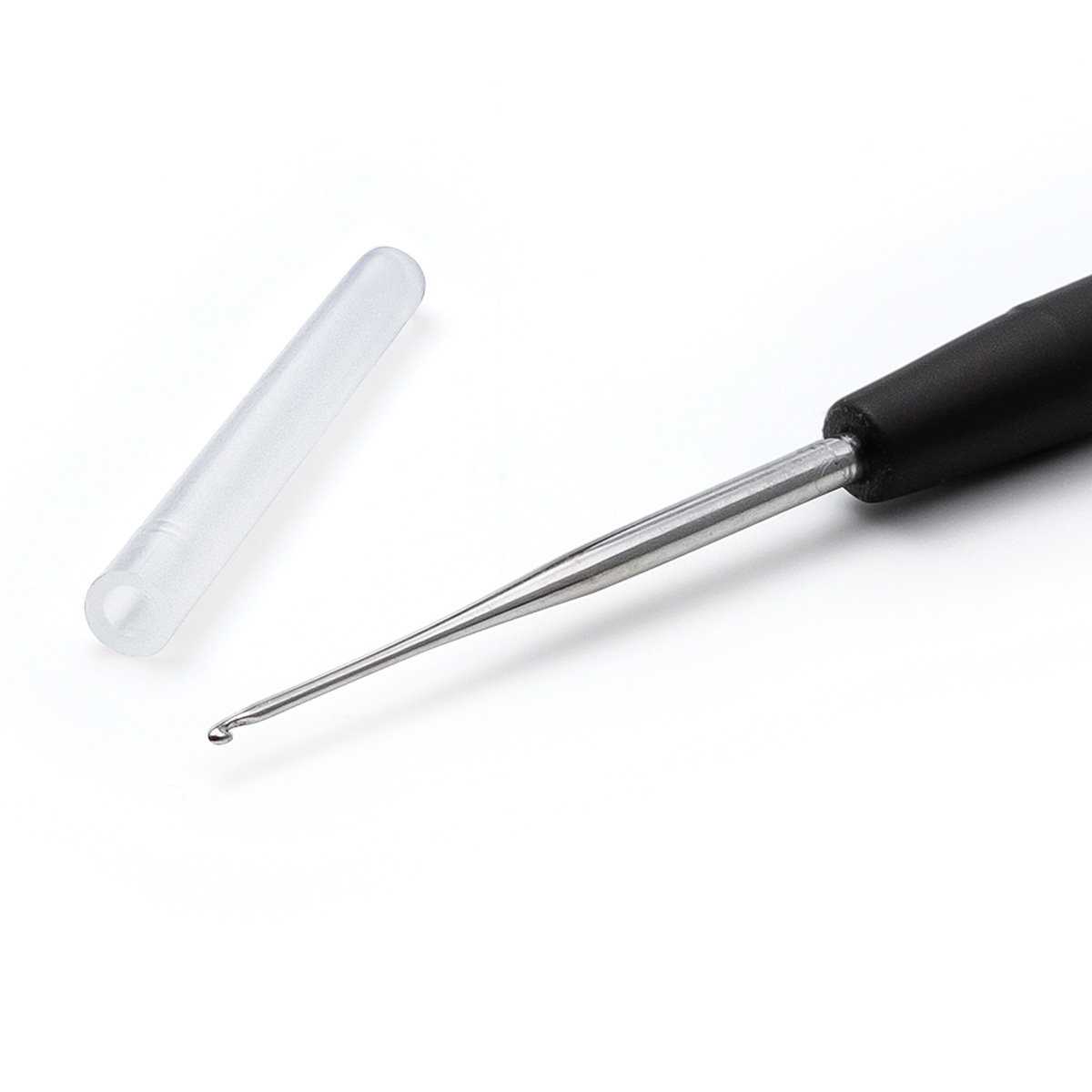 Крючок для вязания Prym IMRA Record стальной для тонкой пряжи с мягкой ручкой 0.75 мм 175624 - фото 6