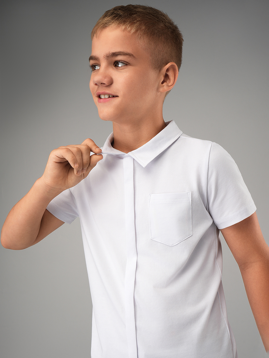 Футболка-поло HappyFox HF55152белый - фото 7