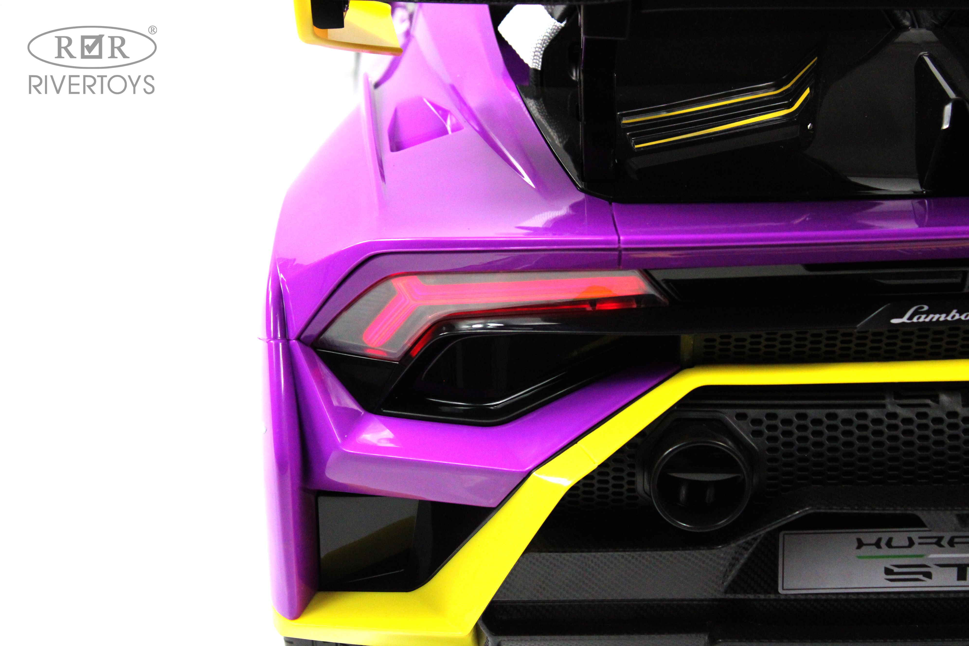 Электромобиль RIVERTOYS Lamborghini E888EE-YELLOW-PURPLE С пультом ДУ - фото 25