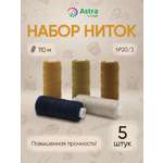 Набор ниток Astra Craft толщина 20/3 110 м ассорти 5 шт