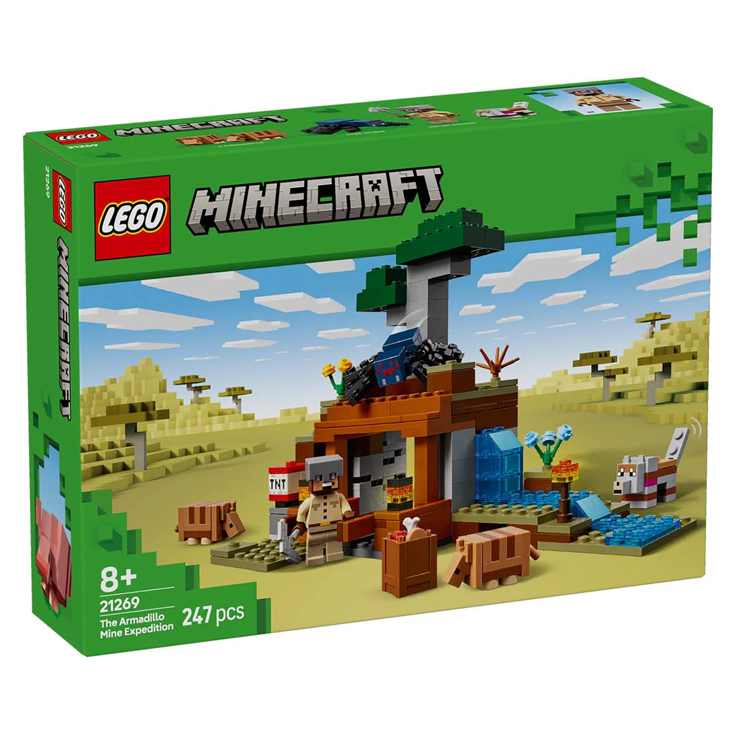 Конструктор LEGO Minecraft Экспедиция рудник Броненосец 247 дет. - фото 7