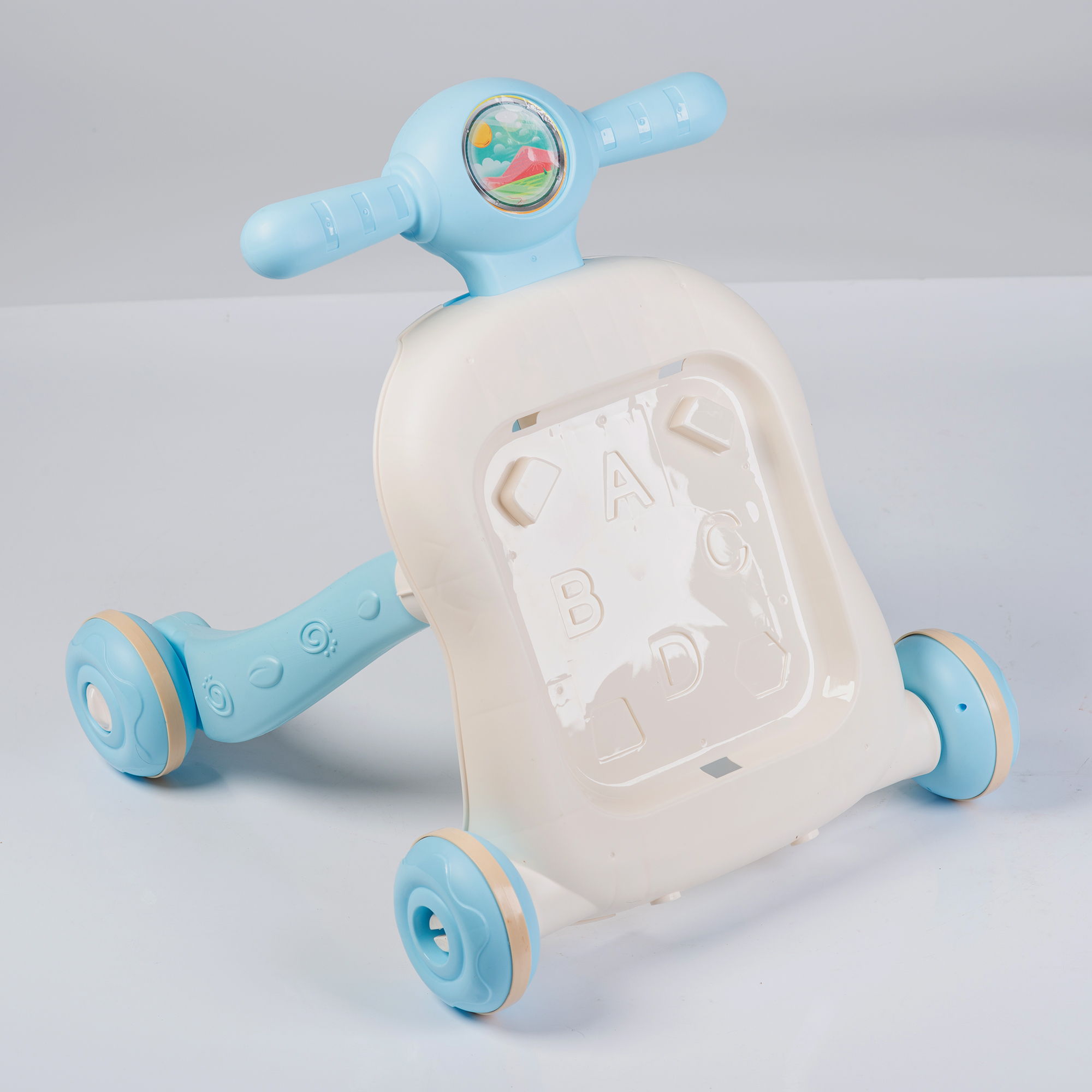 Каталка Babyhit с ручкой голубой - фото 18