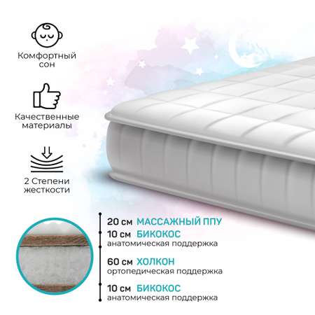 Матрас Amarobaby Ortho massage ellipse 125х75
