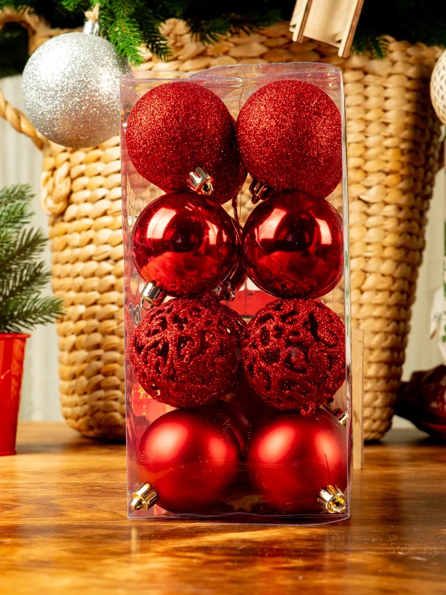 Набор шаров Kaemingk красный - фото 3