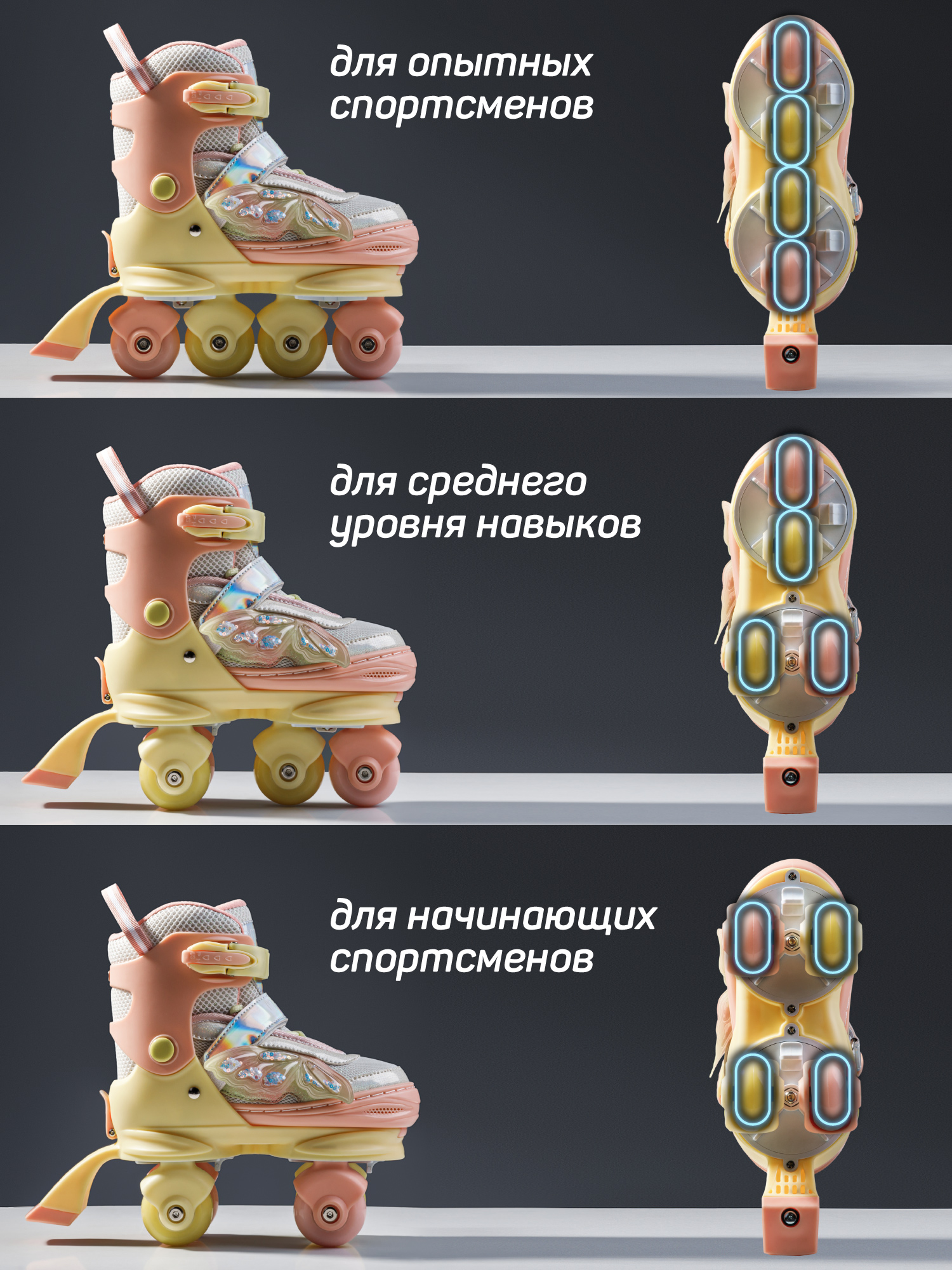 Роликовые коньки Amarobaby M 27-30 - фото 2