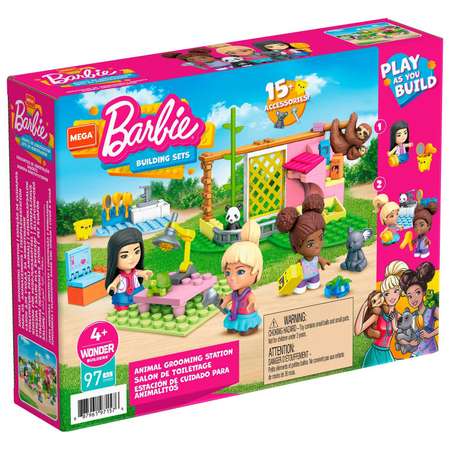 Конструктор Mega Construx Barbie Салон для животных блочный