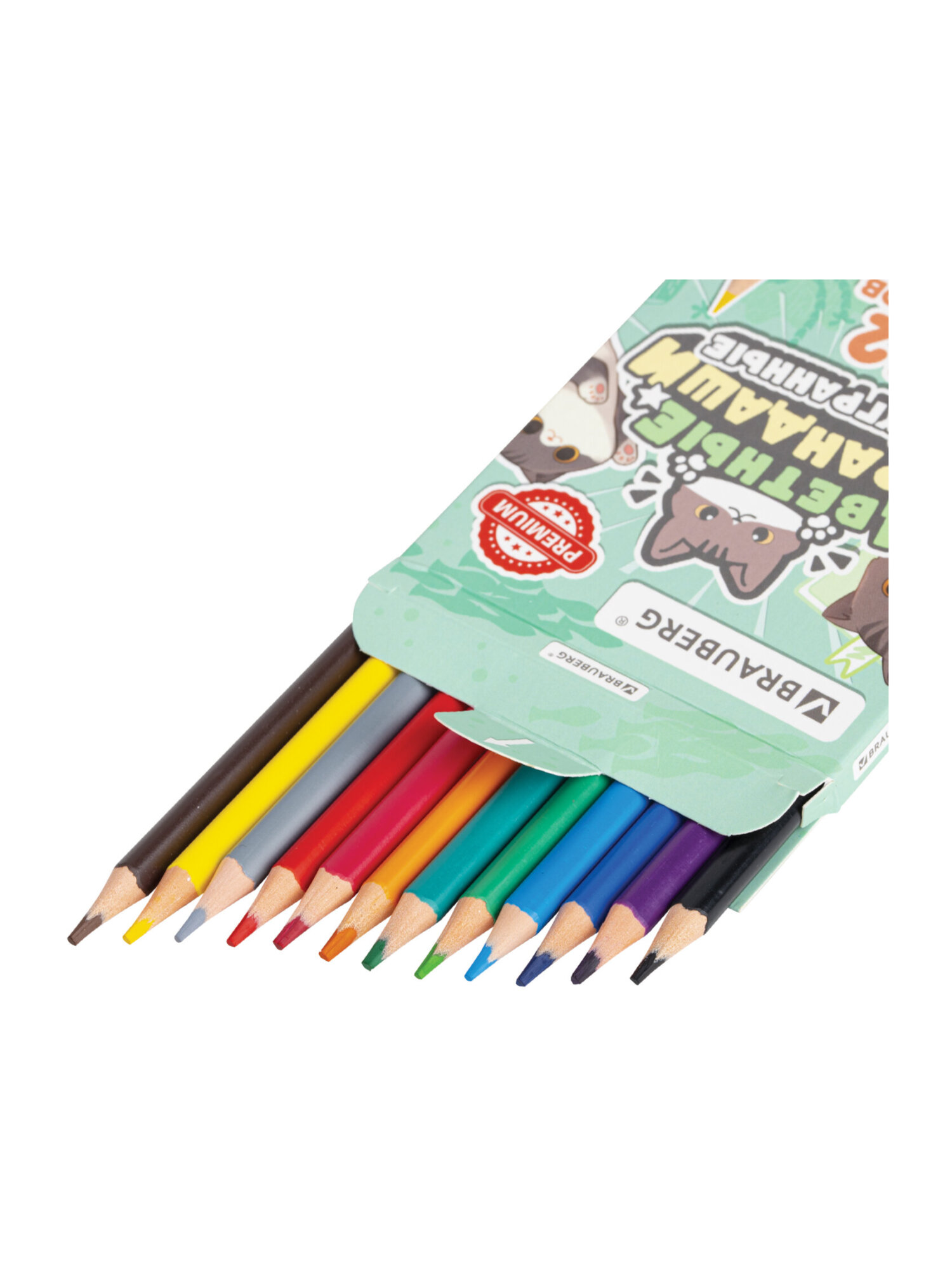 Карандаши Brauberg 12 шт. - фото 6
