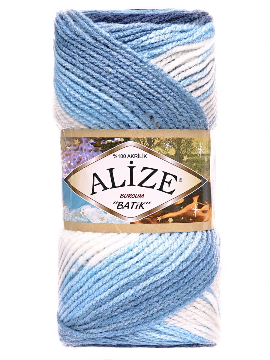 Пряжа Alize для вязания Burcum Batik 100 гр 210 м 5 мотков 1899 секционный - фото 4