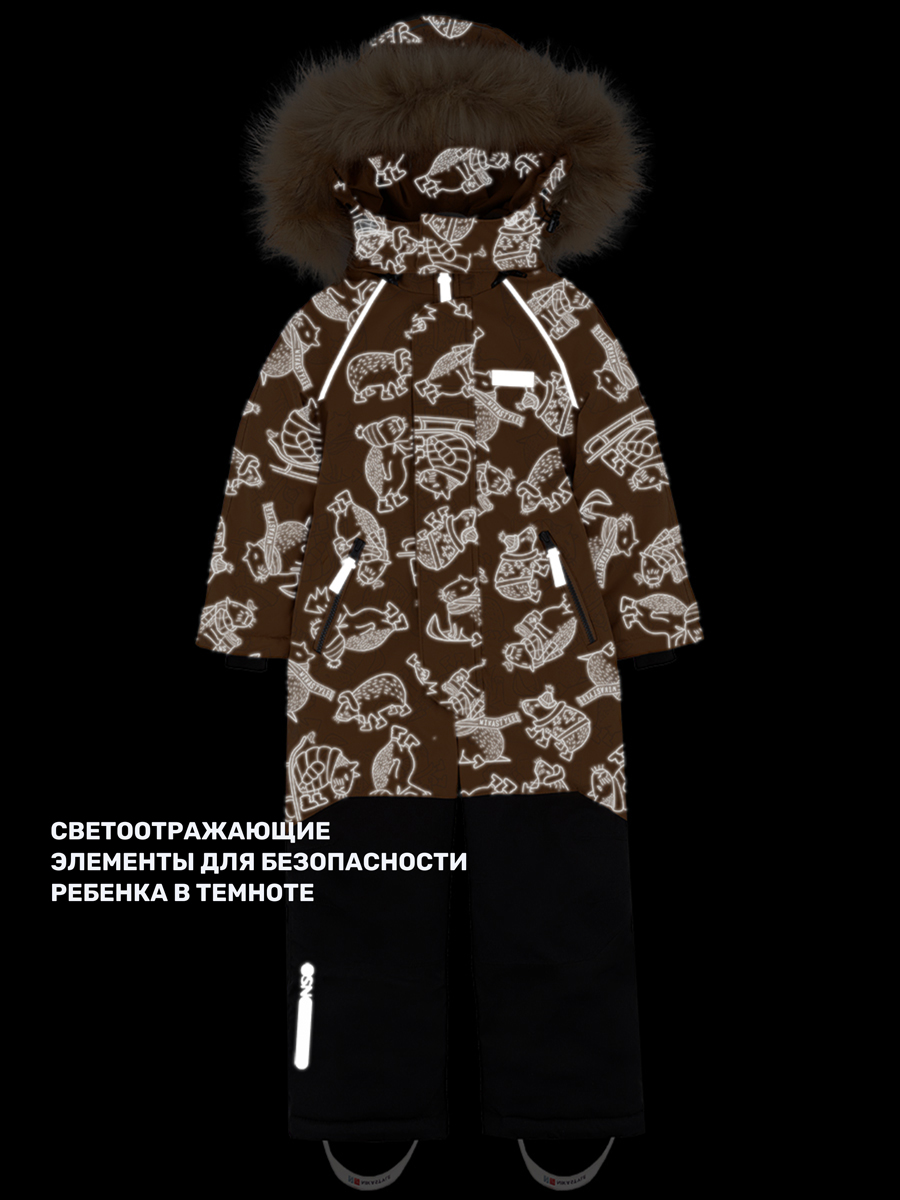 Комбинезон NIKASTYLE 8з1924 кэмел/черный - фото 10