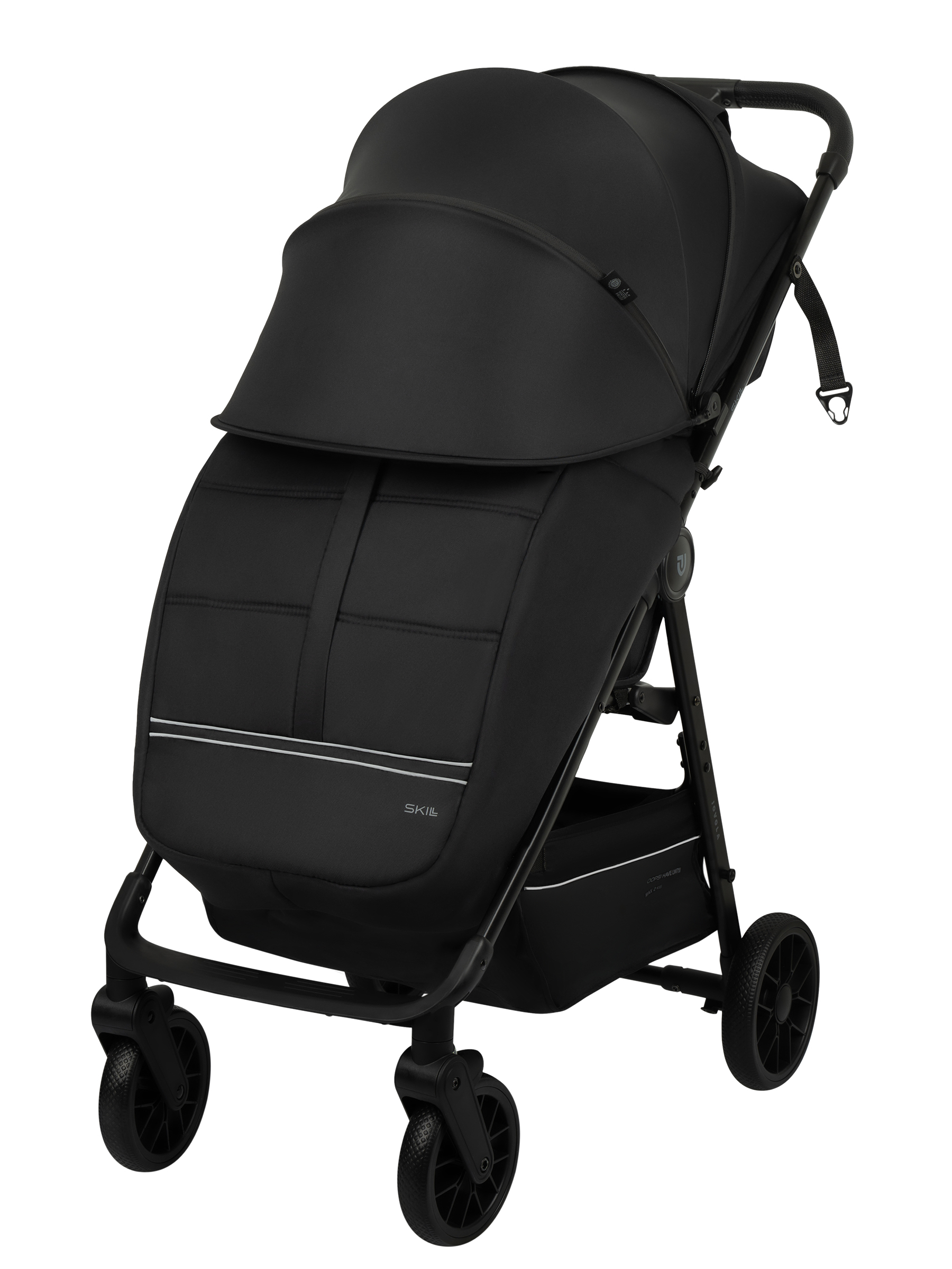 Коляска прогулочная JOVOLA Skill черный - фото 4