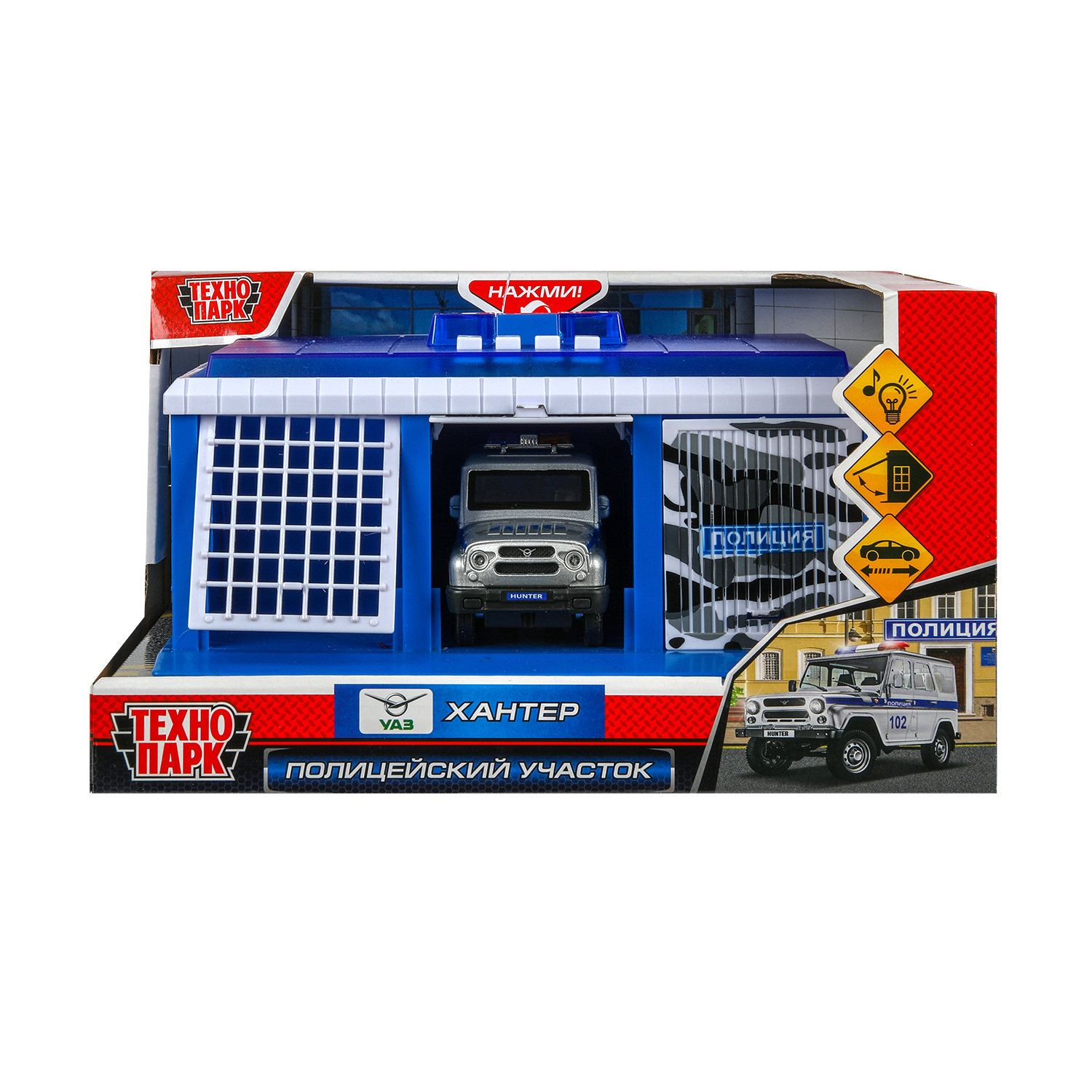 Полицейская машина Технопарк УАЗ 392255 - фото 1