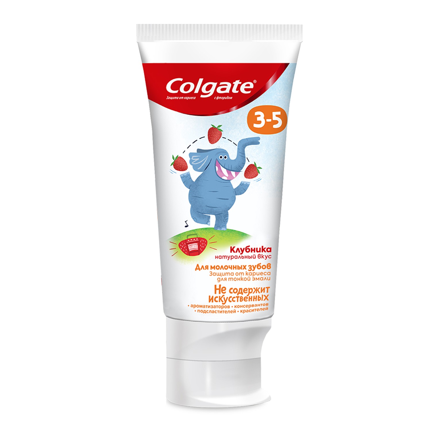 Зубная паста Colgate без фтора клубника - фото 4
