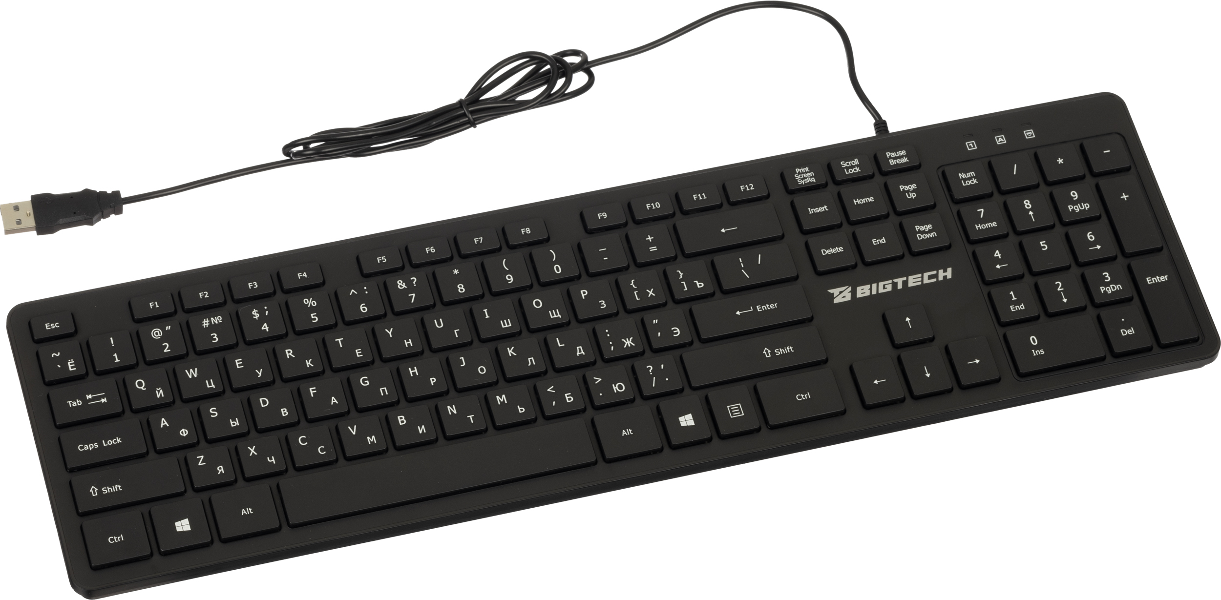 Клавиатура C-KB002 черная, USB, 104кн BT-JKB-001/C-KB002 - фото 6