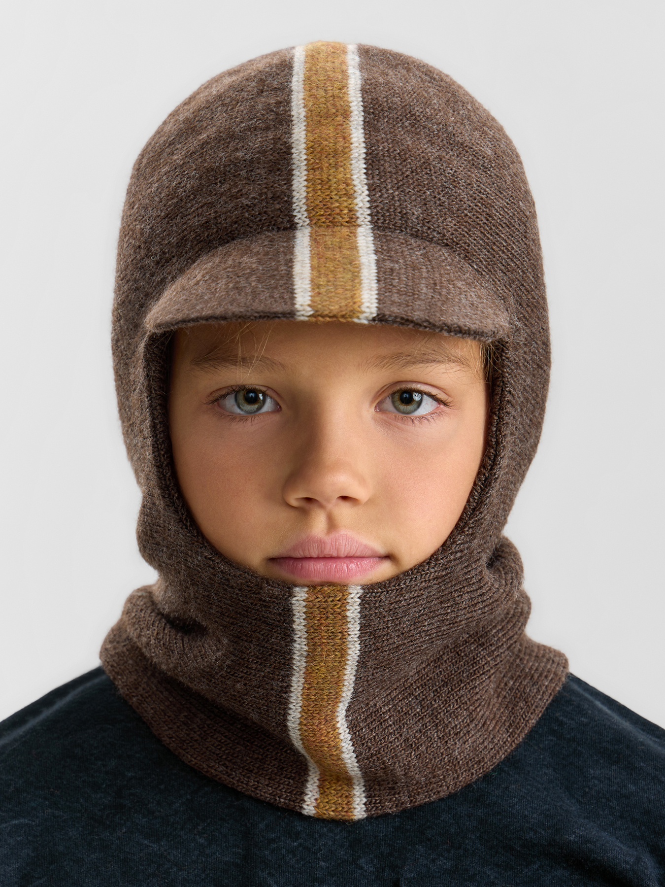 Шапка шлем Happy Baby 88559-0_brown - фото 1