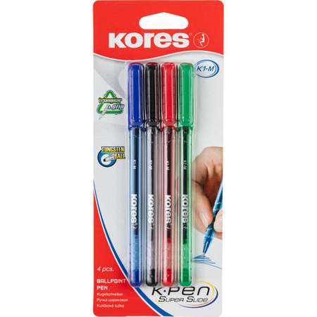 Ручка шариковая Kores 4 шт.