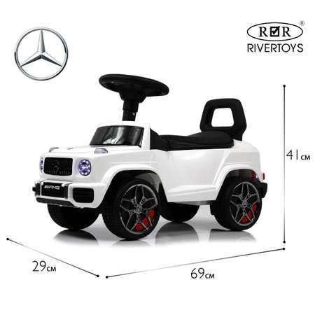 Каталка RIVERTOYS Mercedes-BenzG63 White Diamond белый