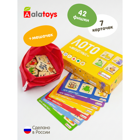 Настольная игра Alatoys Лото Животные в ассортименте