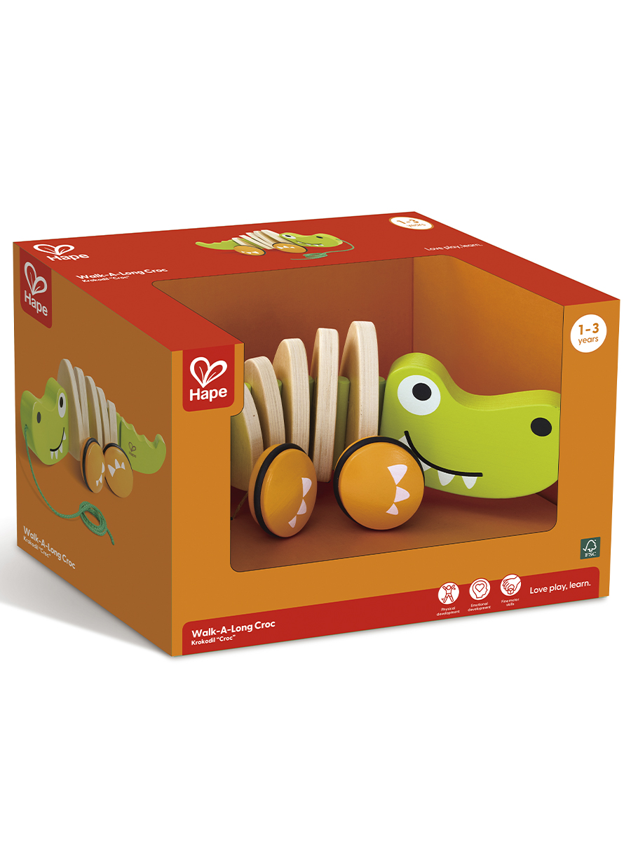 Игрушка Hape каталка Крокодил - фото 19