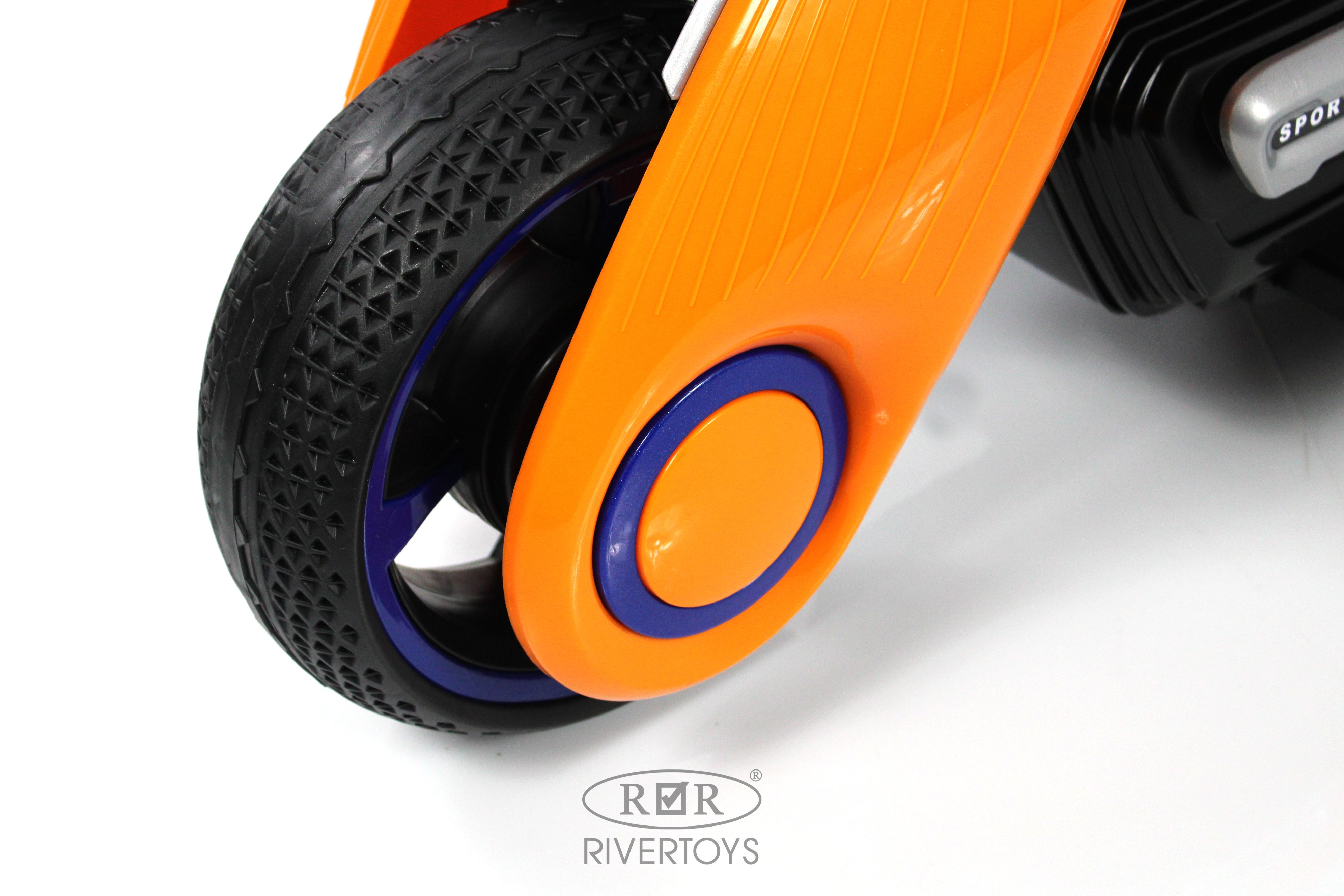 Электромобиль RIVERTOYS K333PX-ORANGE - фото 8