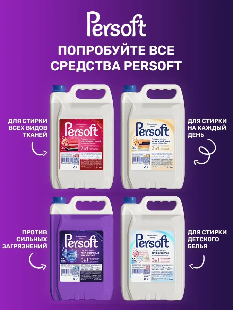 Гель для стирки SEPTIVIT PERSOFT против пятен 5 л - фото 7