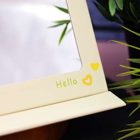 Зеркало настольное для макияжа iLikeGift Hello bear yellow