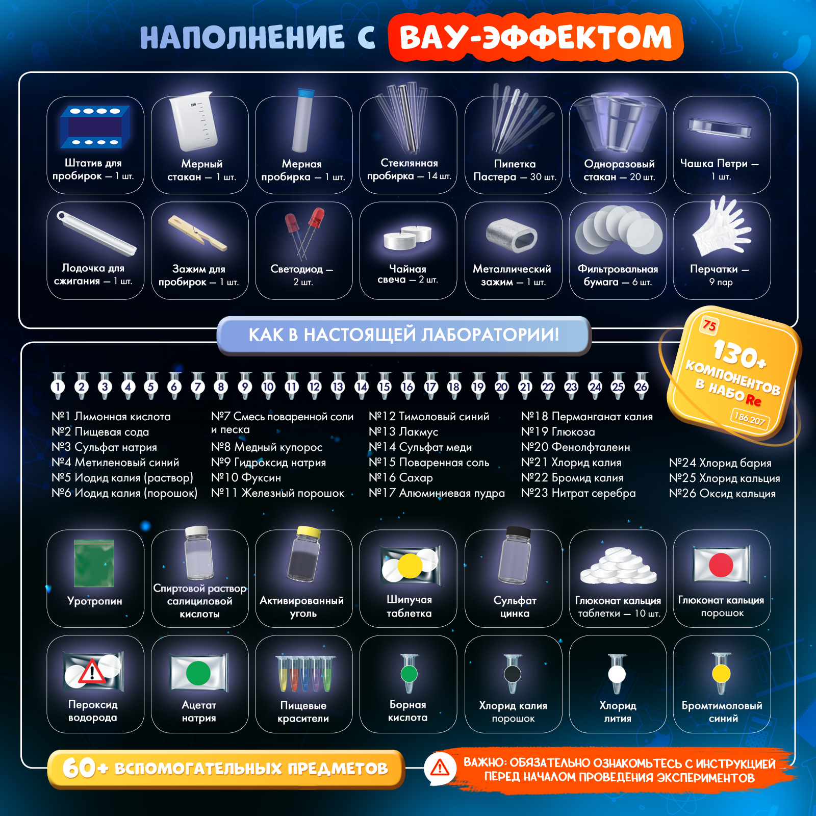 Набор для опытов WOW! HOW? Химия. Путешествие во времени - фото 5