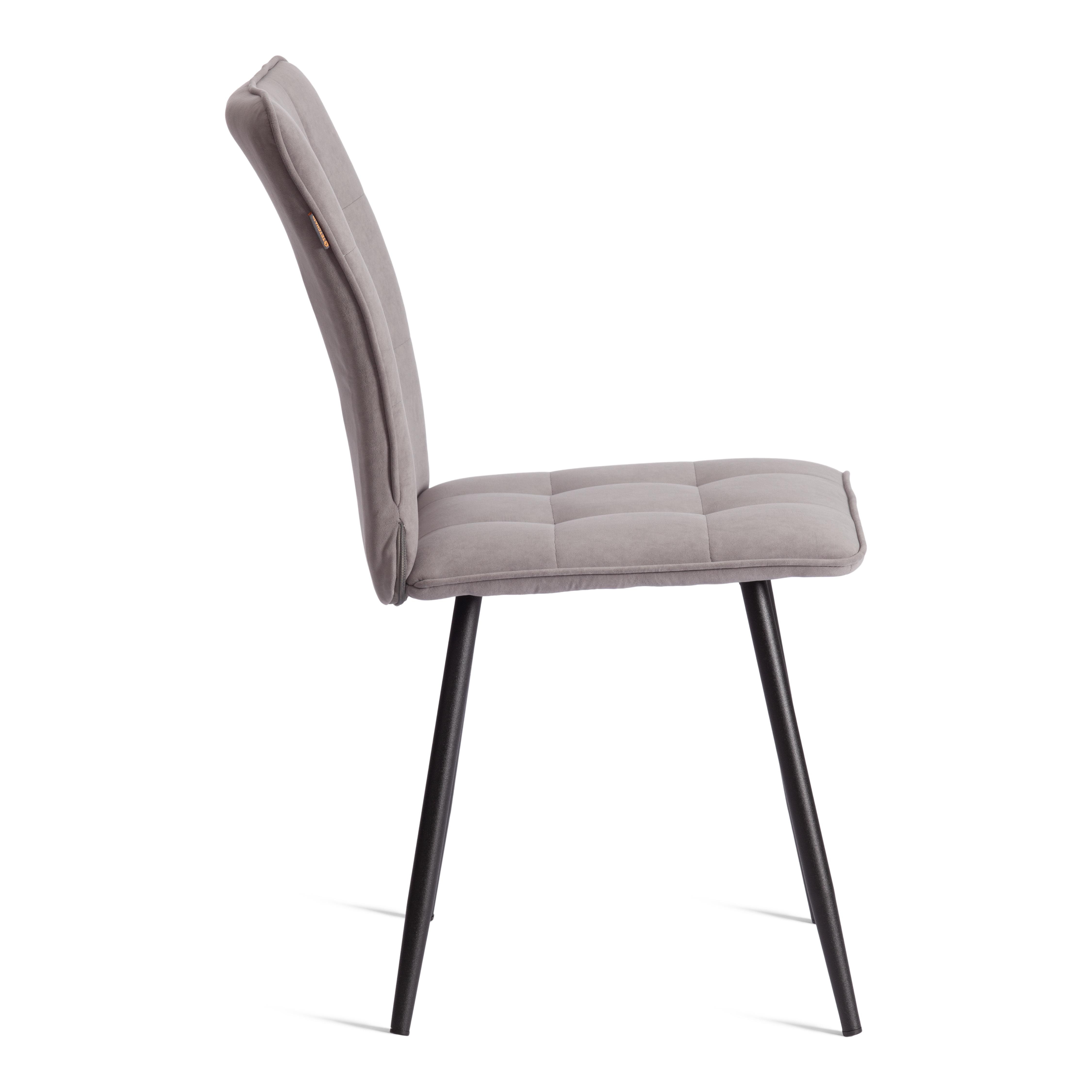 Стул TETCHAIR Bari LT велюр серый 2 шт. - фото 13