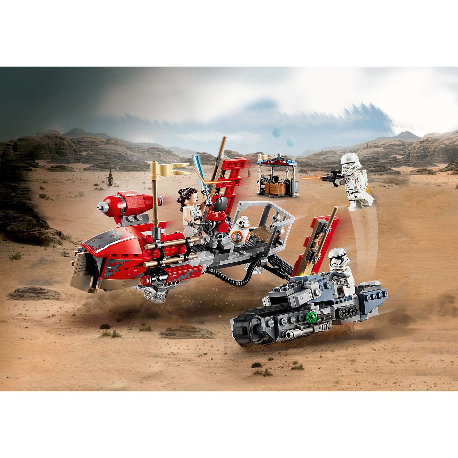 Конструктор LEGO Star Wars Погоня на спидерах блочный - фото 7