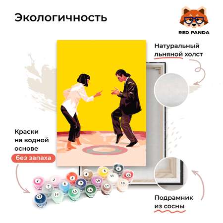 Картина по номерам Red Panda