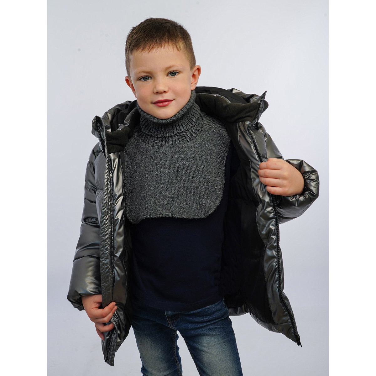 Манишка ПриКиндер MM3-2131 Цвет: Графит - фото 1