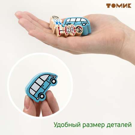 Конструктор Томик Транспорт деревянный