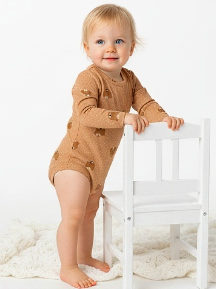 Боди Linas baby 1991-9_Кофейный - фото 3