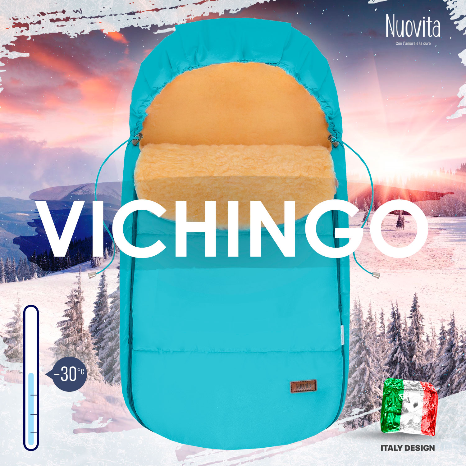 Конверт в коляску Nuovita Vichingo Pesco - фото 5