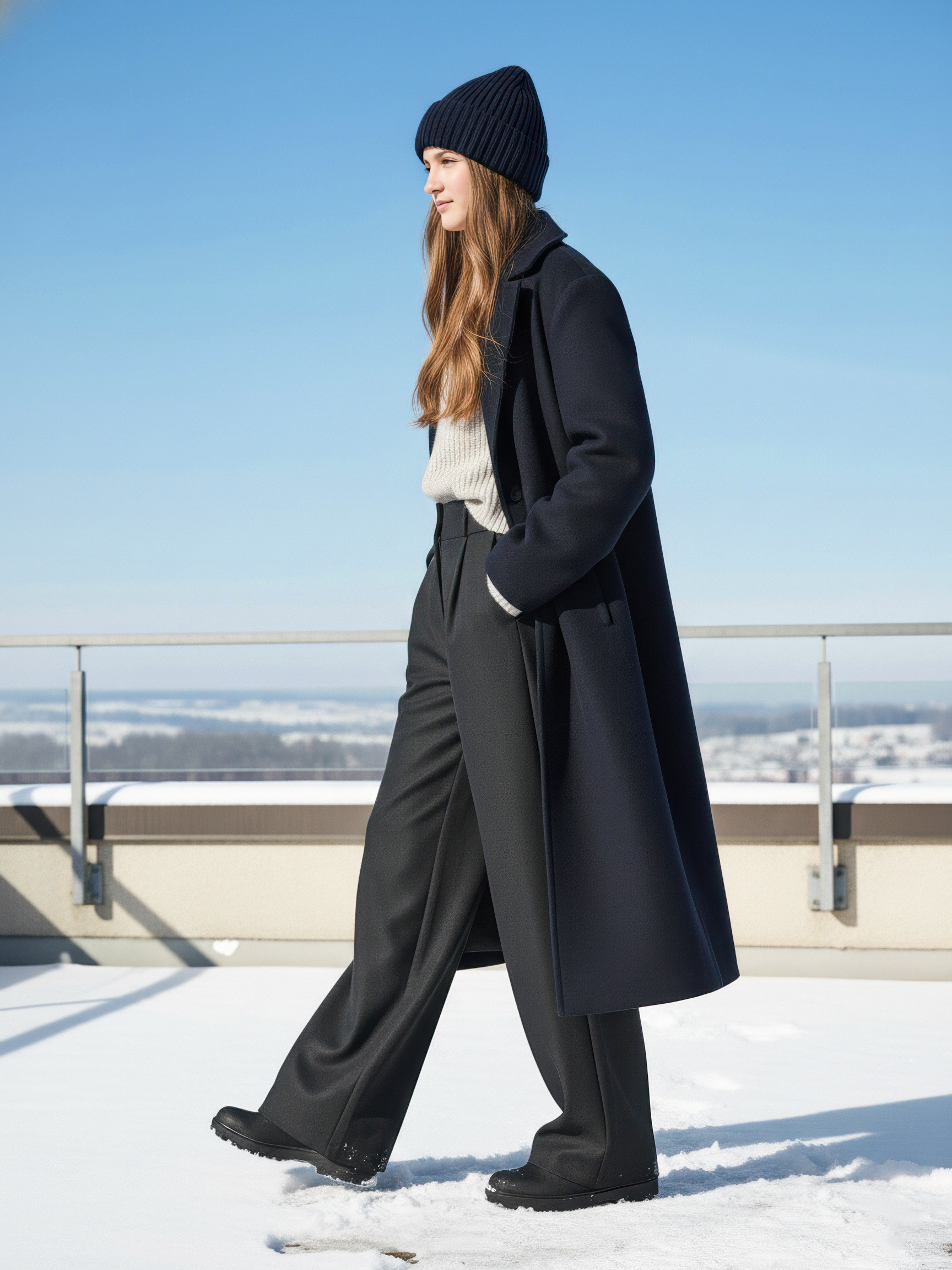 Брюки-палаццо СИНЯЯ МОДА WF1012B-H39 - фото 5