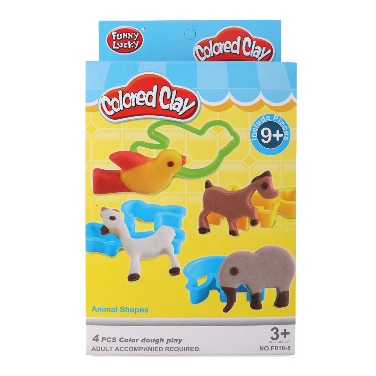 Масса для лепки . с формами Животные 4 цв. - фото 1