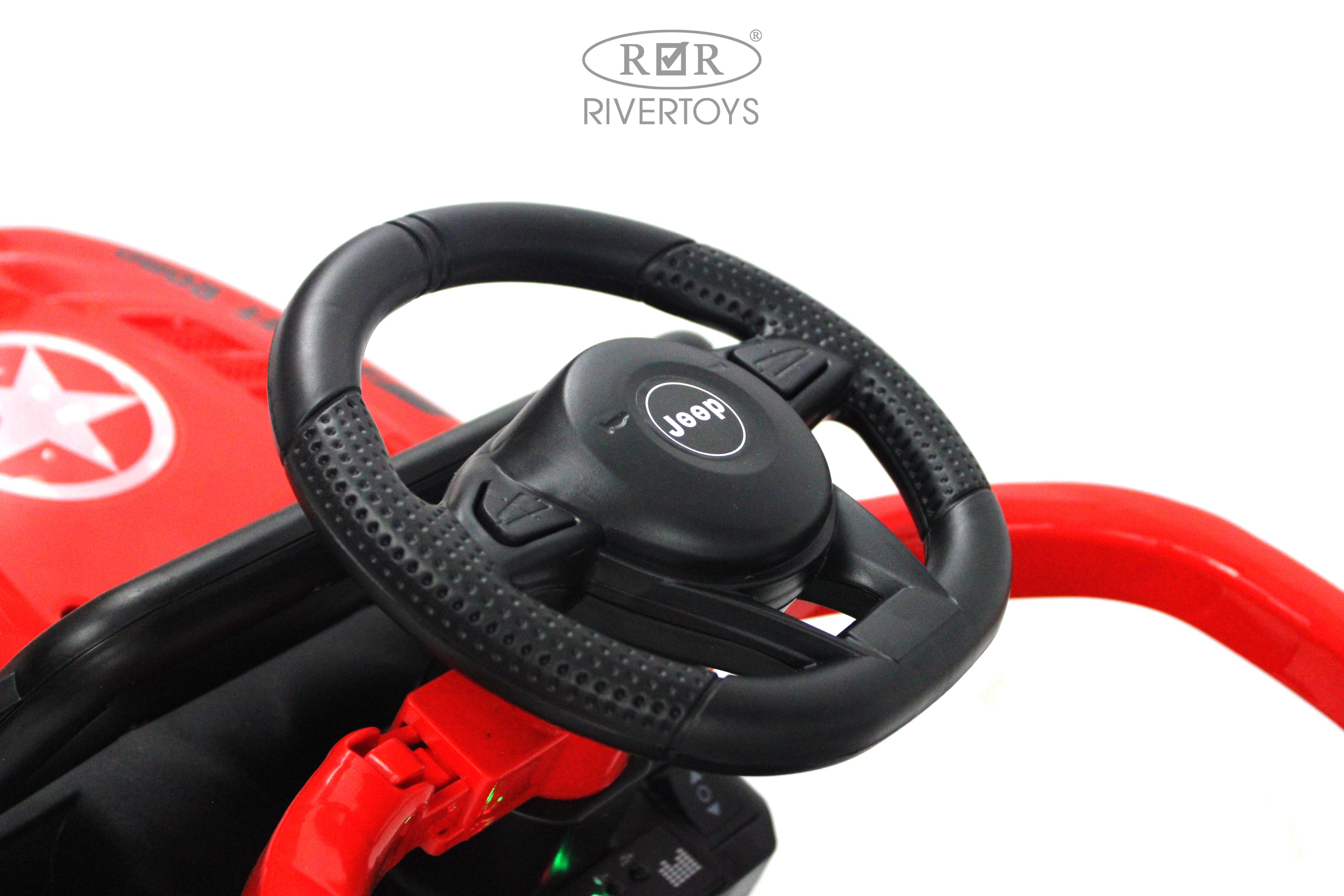 Электромобиль RIVERTOYS G003GG-RED С пультом ДУ - фото 11