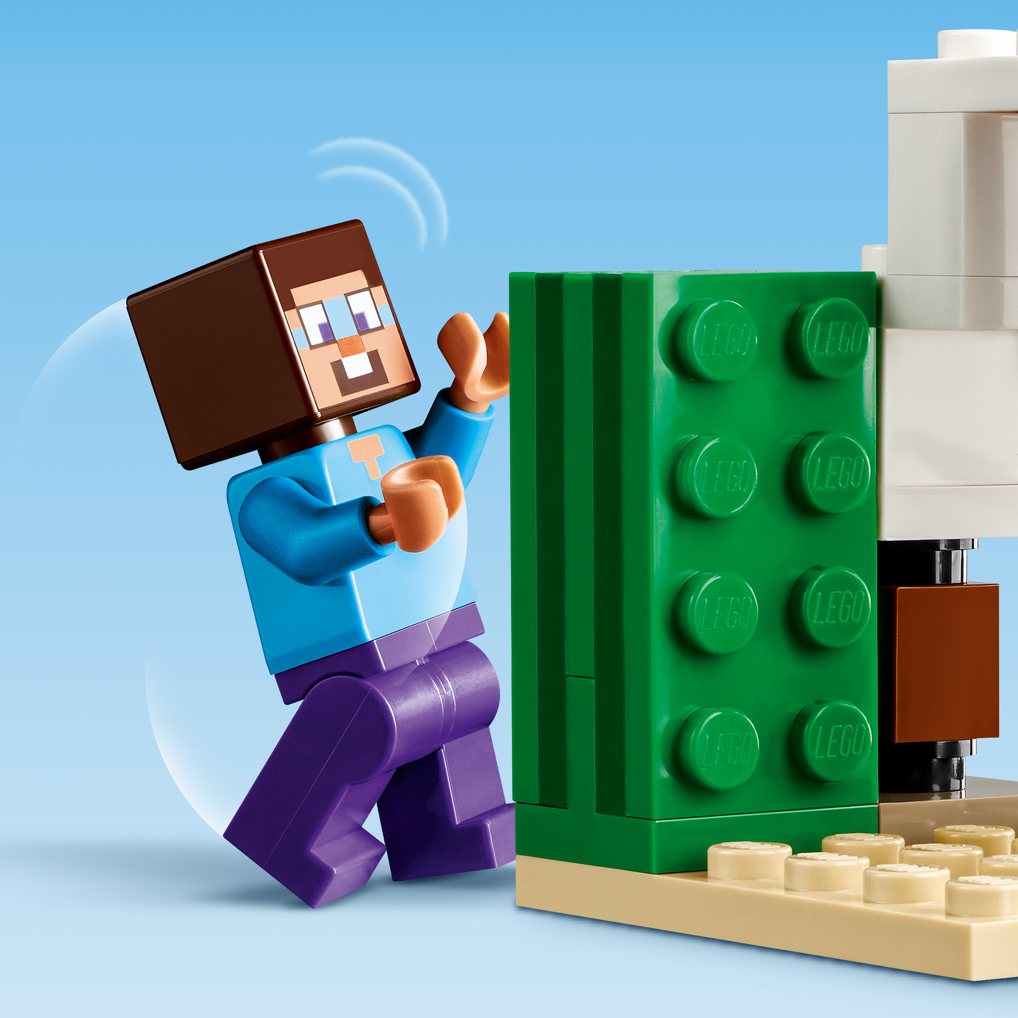 Конструктор LEGO Minecraft Экспедиция Стива по пустыне блочный - фото 9