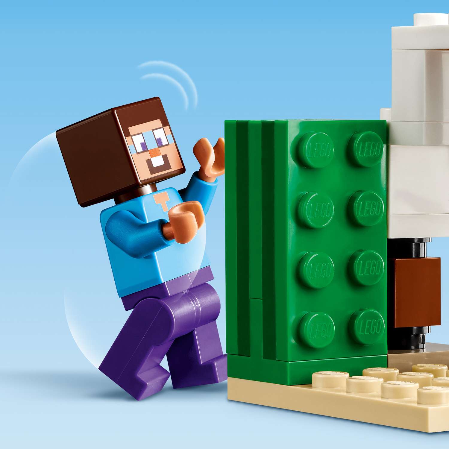 Конструктор LEGO Minecraft Экспедиция Стива по пустыне 75 дет. - фото 9