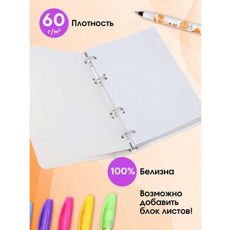 Тетрадь со сменным блоком ПАНДАРОГ клетка 80 лист.